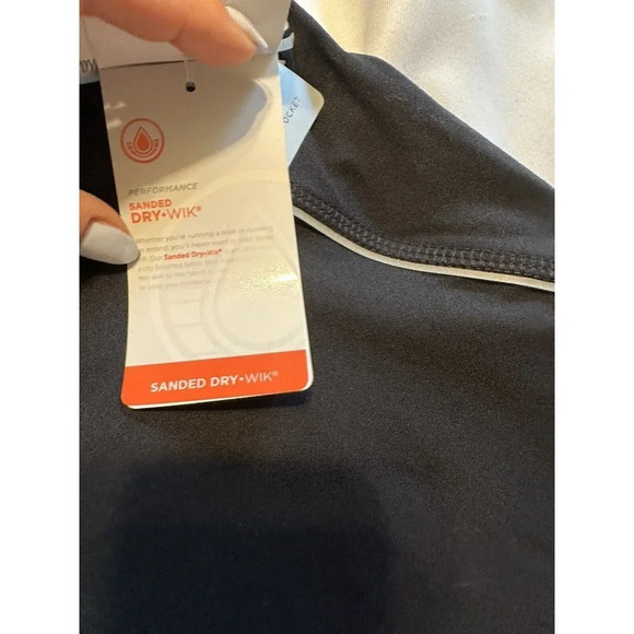 MARIKA Tummy Control Leggings Coolmax Gusset Heathered Mesh Low Leg Panel Neiman - Picture 8 of 11